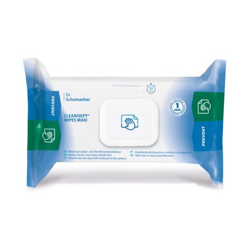 Cleanisept Wipes - MAXI - 20 x 22 cm - Flowpack | 100 Tücher
