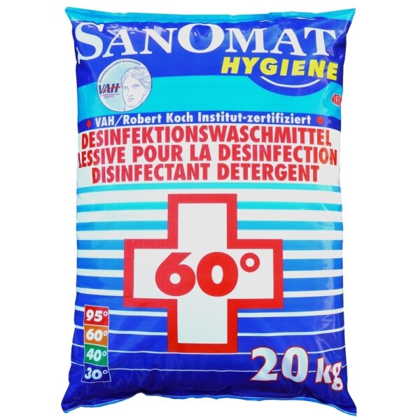 Sanomat - HYGIENE - Desinfektionswaschmittel - 60 Grad -  Waschmittel | 20 kg