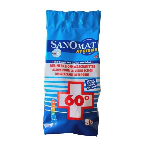 Sanomat - HYGIENE - Desinfektionswaschmittel - 60 Grad -  Waschmittel | 8 kg